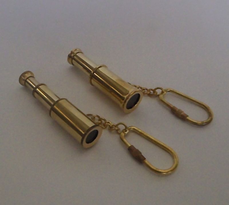 Details about   TELESCOPE Key Chain Golden Finish Collectible Nautical Brass LOT OF 10 PCS Gift 